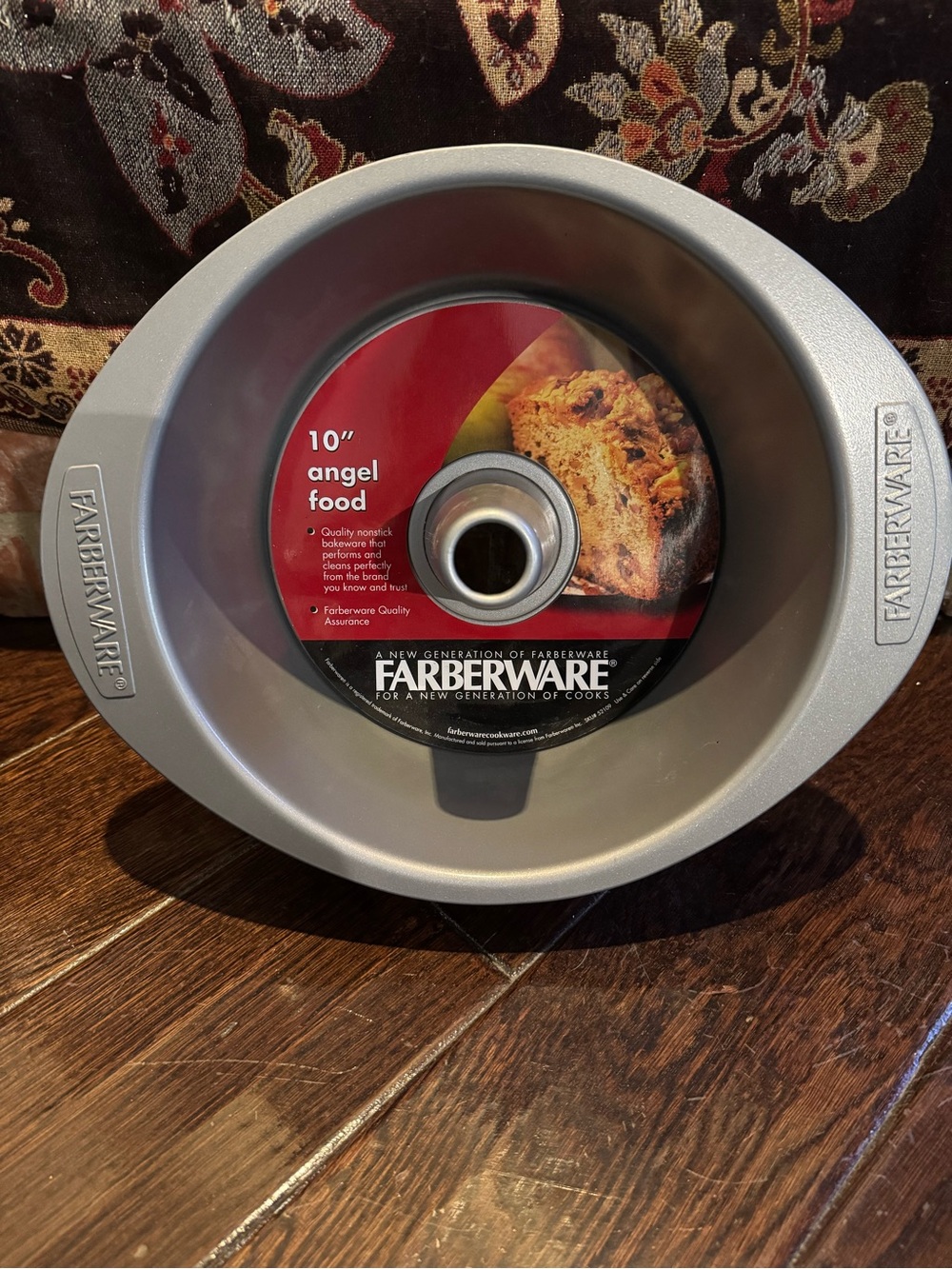 Farberware Silver Nonstick Angel Food Cake Pan